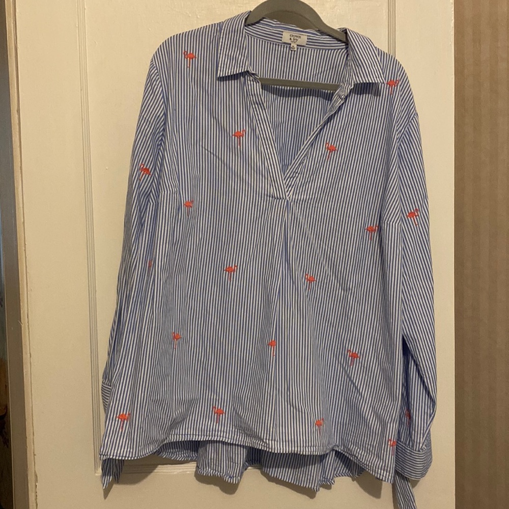 Crown & Ivy open neck blouse 3X